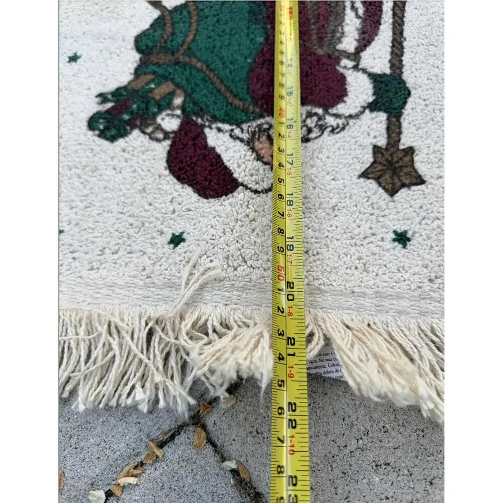 Lot of 4 Holiday Christmas Rugs – Snowman, Santa & Ornaments